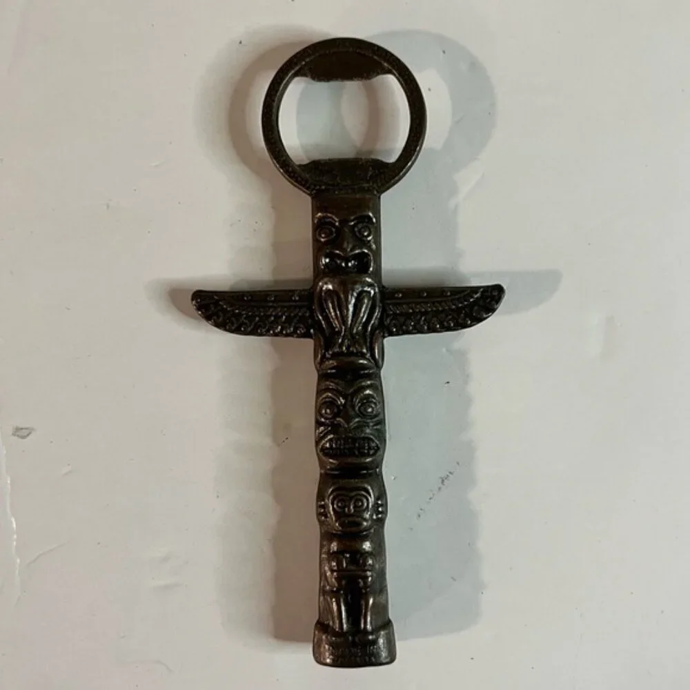 Vintage Totem Pole Souvenir Bottle Opener – British Columbia Collectible